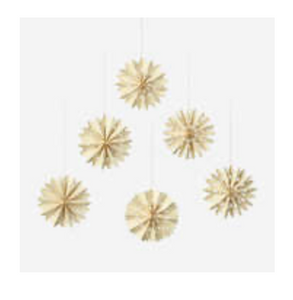 White Paper Snowflake Ornament - boxed