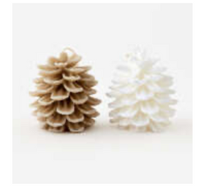 Pinecone Candles Large 6.75"