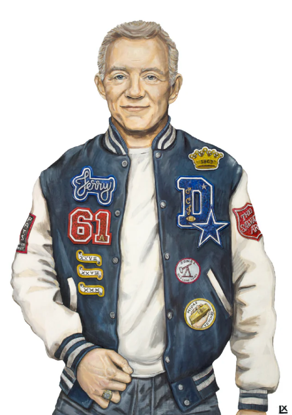 Varsity Jerry Jones Paper Print